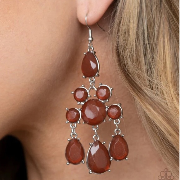 jewelry Jewelry - NWT Brown Afterglow Glamour Earrings